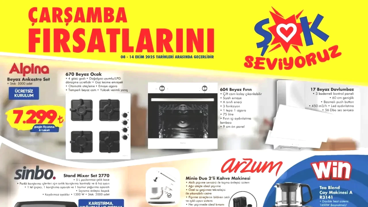 **ŞOK'un 8 Ekim 2025 Aktüel Ürünler Kataloğu! Kaçırılmayacak Fırsatlar Burada!**